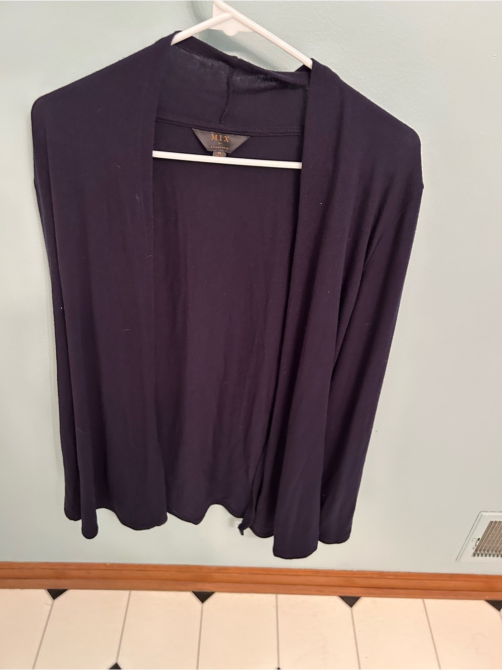 MIX Open Front navy Cardigan